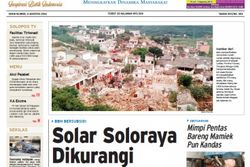 SOLOPOS HARI INI : Solar Soloraya Dikurangi, Mamiek Prakoso Meninggal Dunia hingga Harga Tanah Dekat Rumah Jokowi Meroket