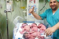 BAYI KEMBAR LIMA : Inilah Ukuran Bayi Kembar Lima Yang Lahir Tanpa Operasi Caesar