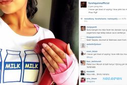 INSTAGRAM ARTIS : Netizen Salah Fokus Lihat “Susu” di Kaus Farah Quinn