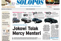 SOLOPOS HARI INI : Jokowi Tolak Pakai Mercy, Istana Tinjau Ulang RUU Pilkada hingga Prediksi Persis vs PSGC