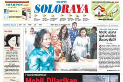 SOLOPOS HARI INI : Soloraya Hari Ini: Iriana Jokowi Borong Batik hingga Pembunuh PSK Dihukum 12 Tahun