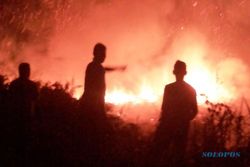 KEBAKARAN JEPARA : BPBD Siaga Pantau Api di Gunung Muria