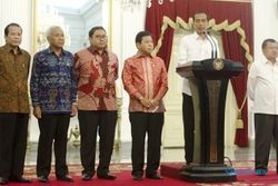 FOTO PENGUMUMAN KABINET JOKOWI-JK : DPR Dukung Nomenklatur Kabinet Jokowi-JK
