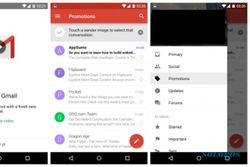ANDROID 5.0 LOLLIPOP : Gmail Android Lollipop Bisa Buka Yahoo dan Outlook
