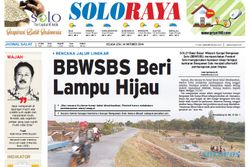 SOLOPOS HARI INI : Soloraya Hari Ini: Rencana Pembangunan Jalan Lingkar Bengawan Solo hingga Pemkot Usul Rumah Murah PNS