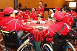 FOTO ASIAN PARA GAMES 2014 : 75 Paralympian Dengarkan Menpora di Solo