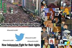 TRENDING SOSMED : Begini Perbedaan Demonstrasi di Hong Kong dan Indonesia
