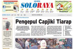 SOLOPOS HARI INI : Soloraya Hari Ini: Capjiki Boyolali, Polemik Grojogan Sewu hingga TNI Military Festival