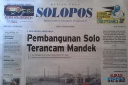 SOLOPOS HARI INI : Pembangunan Solo Terancam Mandek, SBY Dinilai Pancing Konflik DPR-Presiden Hingga Persis Gagal Raih Poin Sempurna