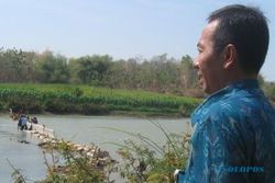 Air PDAM Wonogiri Macet, Sungai Bengawan Solo Dibendung