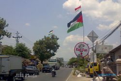 Bendera Palestina Berkibar di Jalan Wonosari, Ada Apa?