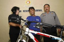 FOTO PENCURIAN SOLO : Pencuri Sepeda Dipertemukan dengan Wartawan