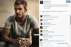 INSTAGRAM ARTIS : Jupe Minta David Beckham Tak Perlu Galau Pikirkan Nasibnya