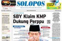 SOLOPOS HARI INI : SBY Klaim KMP Dukung Perppu, Akbar dan Amin Otak di Balik Manuver KMP, hingga Keinginan PPP