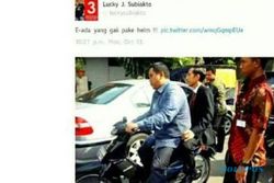 TRENDING SOSMED : Foto Jokowi Naik Motor Hebohkan Twitter