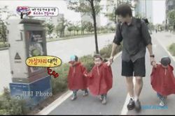 K-POP : Song Il Gook Tak Pernah Gandeng Anak Sulung Dari Kembar Tiganya