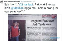 TRENDING SOSMED : Penghina Prabowo Jadi Terdakwa, Fadli Zon Diminta Menjenguk