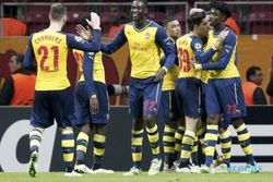 GRUP D LIGA CHAMPIONS : Menang Telak 4-1 di Kandang Galatasaray, Arsenal Finis Runner-up