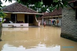 BANJIR SUKOHARJO : Hujan Deras, 6 Desa di Nguter dan Grogol Banjir
