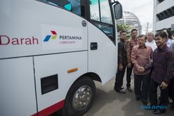 FOTO PALANG MERAH INDONESIA : Pertamina Lubricants Sumbang 2 Bus PMI