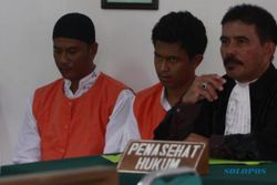 PEMBUNUHAN SOLO :  Pembantai Mahasiswa Unisri Solo Divonis 13 Tahun 6 Bulan Penjara