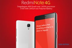 SMARTPHONE TERBARU : 6 Detik, Xiaomi Redmi Note 4G Terjual 40.000 Unit