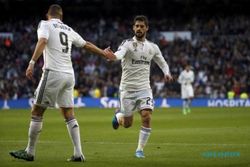 REAL MADRID VS DEPORTIVO LA CORUNA : Gol Isco dan Benzema Bawa Madrid Menjauh dari Barca