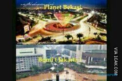 MEME BANJIR JAKARTA : Jakarta Banjir, Bekasi: di Planet Kami Air Enggak Jatuh ke Tanah
