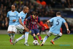 LIGA CHAMPIONS : Manchester City vs Barcelona: Messi dkk Bermasalah, Inilah Prediksi Line Up