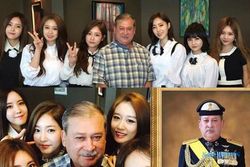 K-POP : Sultan Malaysia Malu-Malu Imut Selfie Bareng T-Ara