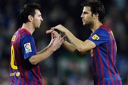 BINTANG SEPAK BOLA : Rayakan Kemenangan, Lionel Messi dan Fabregas Kunjungi Casino