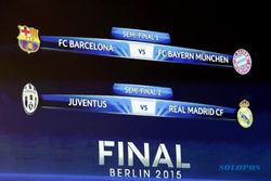 DRAWING SEMIFINAL LIGA CHAMPIONS : Barca vs Bayern, Juventus vs Madrid