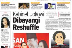 HARIAN JOGJA HARI INI : Kabinet Jokowi Dibayangi Reshuffle