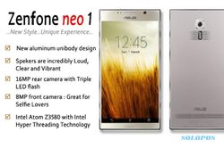 SMARTPHONE ASUS : Zenfone Neo 1, Desain Elegan RAM 4 GB