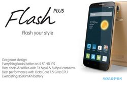 SMARTPHONE MURAH : Alcatel One Touch Flash Plus, Ponsel Selfie Rp1,9 Juta