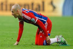 PEMAIN CEDERA : Akhiri Musim Sebelum Liga Usai, Robben pun Frustrasi