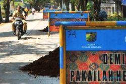 FOTO MUDIK LEBARAN : Jalur Alternatif Batang-Semarang Diperbaiki