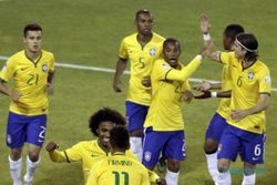 COPA AMERICA 2015 : Brasil Juara Grup ke Perempatfinal Seusai Taklukkan Venezuela
