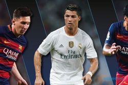 PEMAIN TERBAIK EROPA : Messi, Ronaldo, dan Suarez Berebut Gelar Pemain Terbaik Eropa 2014/2015