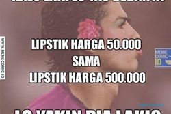 TRENDING SOSMED : Tweet “Pria Enggak Ngerti Lipstik 500k & 50K” Banjir Meme Balasan