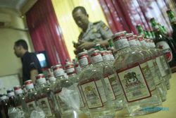 MIRAS DI BANTUL : Ratusan Botol Miras Disita, Penjual Masih Pemain Lama