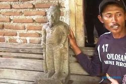 PENEMUAN BARU : Pencari Batu Temukan Arca Kuno di Widodaren Ngawi