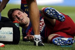 PEMAIN CEDERA : Cedera Lutut, Messi Diprediksi Istirahat 7-8 Pekan