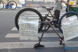 CAR FREE DAY MADIUN : Cari Perhatian, Komunitas Sepeda BMX Gelar Aksi di CFD Madiun
