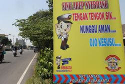 Jl A Yani Depan Kantor Damri Solo Masuk Blackspot, Median Jalan Ditutup Senin