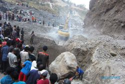 KECELAKAAN KLATEN : Tertimpa Batu 10 Ton, Penambang Pasir Tewas di Lereng Merapi
