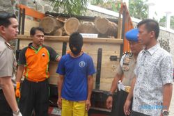 PENCURIAN WONOGIRI : Sopir Pembawa Kayu Curian Jadi Tersangka Ilegal Logging