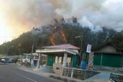 KEBAKARAN LAWU : Api Berhasil "Diusir" dari Permukiman, Ini Kondisi Terakhir Cemoro Sewu