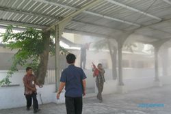KEBAKARAN SUKOHARJO : Dedaunan Di Atap Parkir Terbakar, DPRD Geger