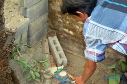 AIR BERSIH SRAGEN : Air PDAM di Desa Purworejo Macet, Warga Mandi di Kali